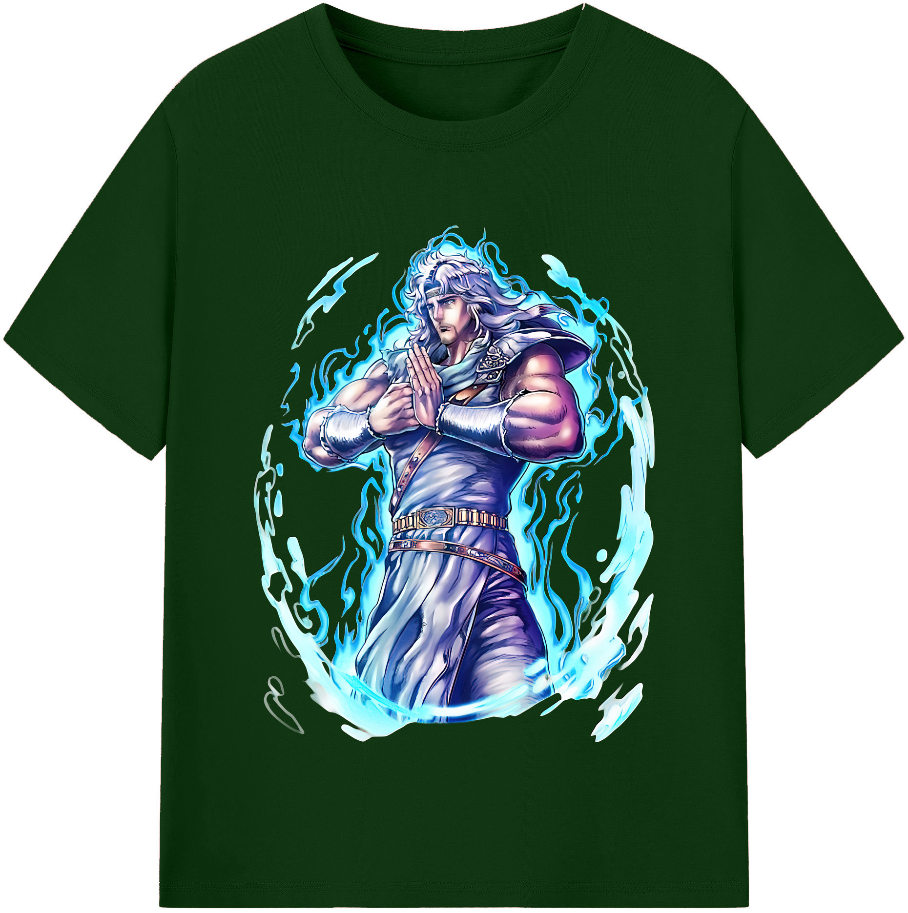 （画像用） 北斗の拳 Fist of the North Star 綿100％半袖Tシャツ（フロントプリント）